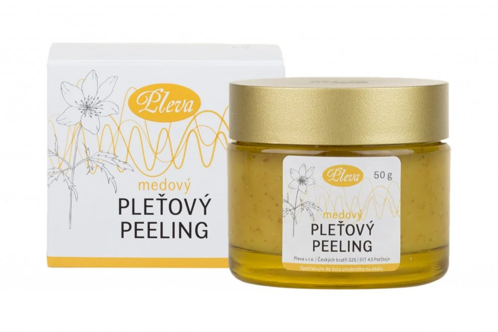 Medový pleťový peeling Pleva