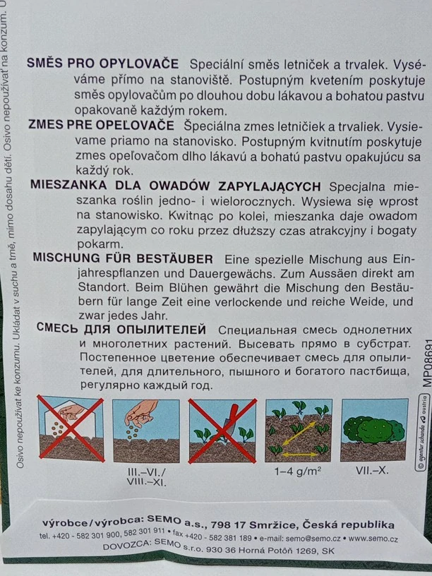 Víceletá směs pro opylovače 6 g